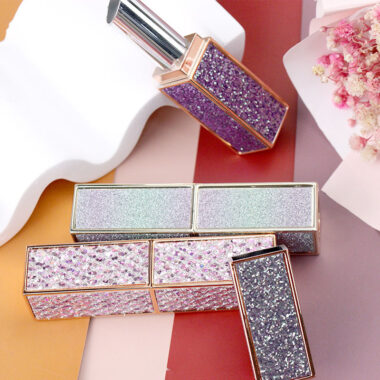 Luxury plastic lipstick tube with new design and customizable surface