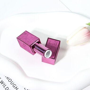 Luxury plastic lipstick tube with new design and customizable surface