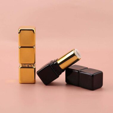 High-end unique square lipstick tube with custom luxury design