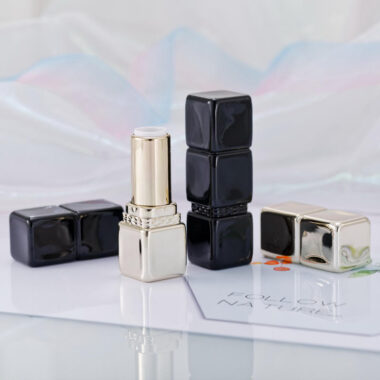 High-end unique square lipstick tube with custom luxury design