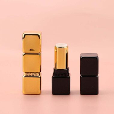 High-end unique square lipstick tube with custom luxury design