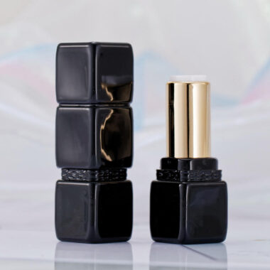 High-end unique square lipstick tube with custom luxury design