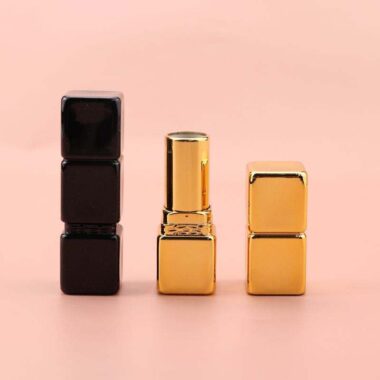 High-end unique square lipstick tube with custom luxury design