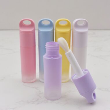 New cute lip gloss tubes in various shapes and colors