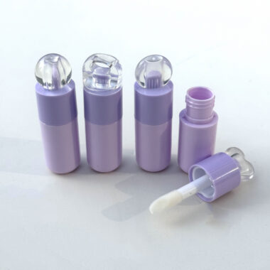 New cute lip gloss tubes in various shapes and colors