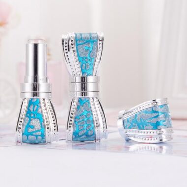 Custom bowknot lipstick tube with elegant new design