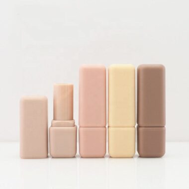 Mini square custom lipstick tubes in elegant finishes