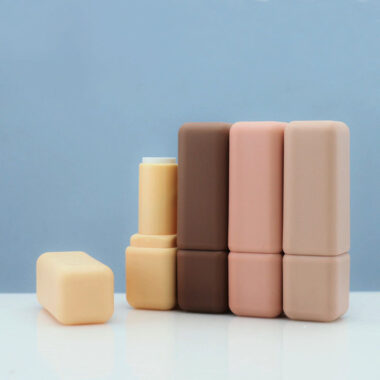 Mini square custom lipstick tubes in elegant finishes
