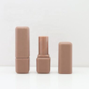 Mini square custom lipstick tubes in elegant finishes