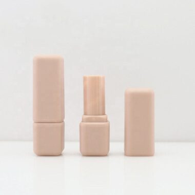 Mini square custom lipstick tubes in elegant finishes