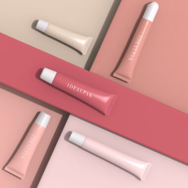 Eco-friendly sustainable lip gloss tubes with custom branding