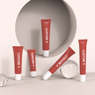 Eco-friendly sustainable lip gloss tubes with custom branding