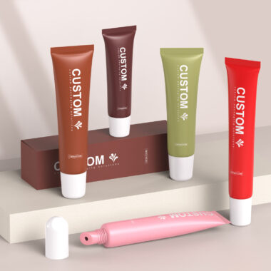 Eco-friendly sustainable lip gloss tubes with custom branding