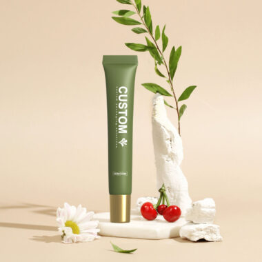 Eco-friendly sustainable lip gloss tubes with custom branding