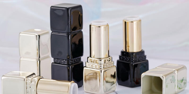 High-end unique square lipstick tube with custom luxury design