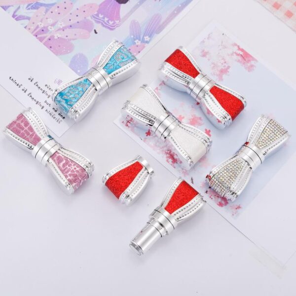 Custom bowknot lipstick tube with elegant new design