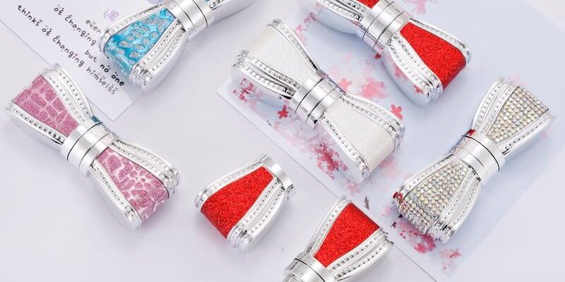 Custom bowknot lipstick tube with elegant new design