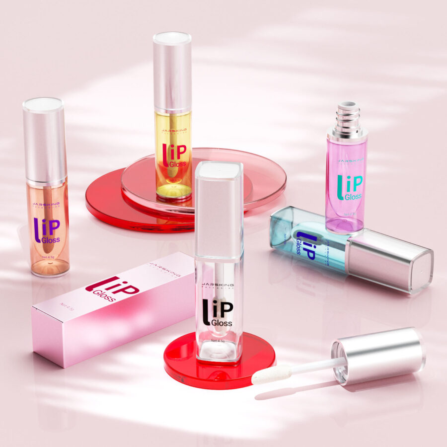 Luxury custom empty lip gloss tubes with elegant finishes