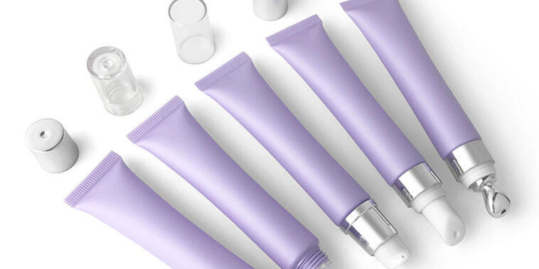Custom squeeze eye cream tube for cosmetic packaging