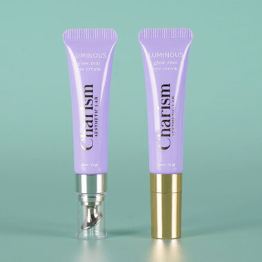 Custom printed cosmetic eye cream tube packaging