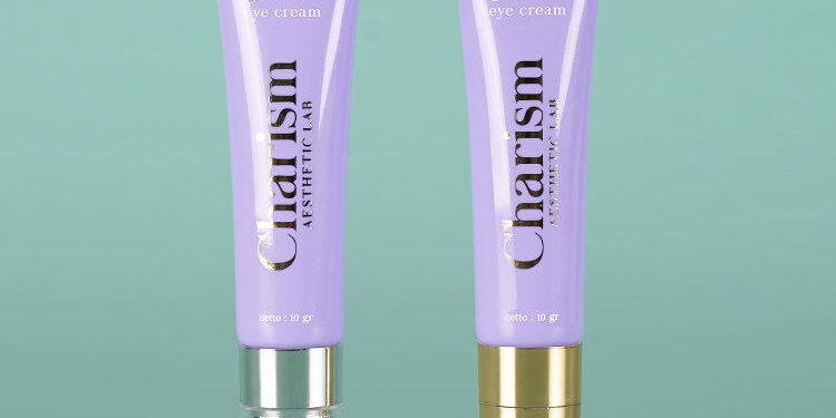 Custom printed cosmetic eye cream tube packaging