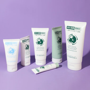 Eco-friendly 100% recyclable plastic face cream tube