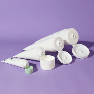 Eco-friendly 100% recyclable plastic face cream tube