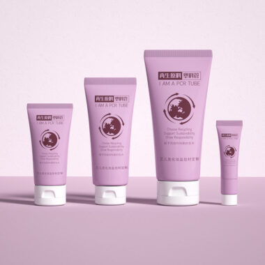 Eco-friendly 100% recyclable plastic face cream tube