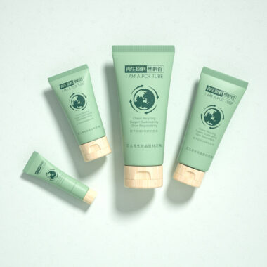 Eco-friendly 100% recyclable plastic face cream tube