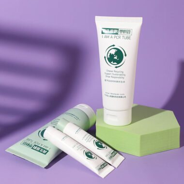 Eco-friendly 100% recyclable plastic face cream tube