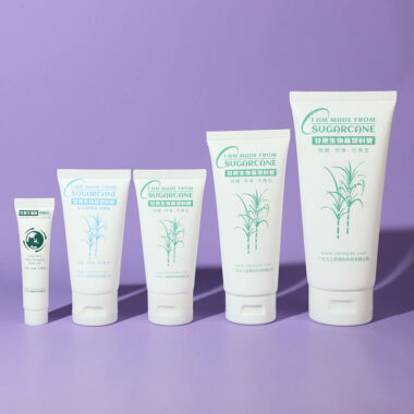 Eco-friendly 100% recyclable plastic face cream tube