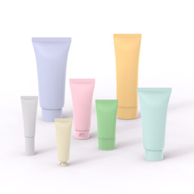Empty squeeze cosmetic face cream tube for skincare packaging