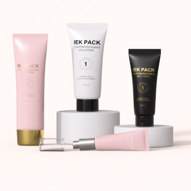 Empty squeeze cosmetic face cream tube for skincare packaging