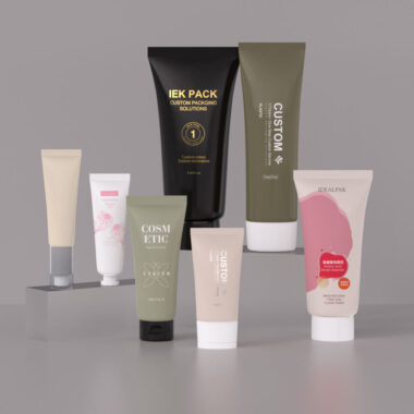 Empty squeeze cosmetic face cream tube for skincare packaging