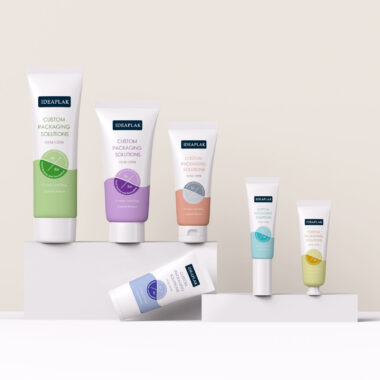 Empty squeeze cosmetic face cream tube for skincare packaging