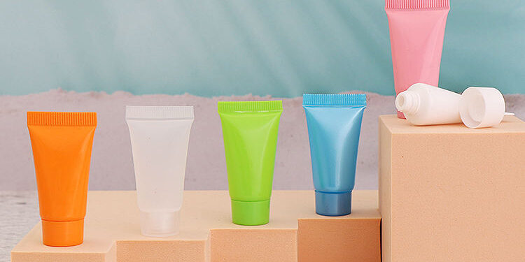 Face cleanser cream tube for skincare packaging