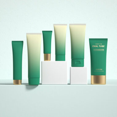 Luxury plastic face cream tube for facial cleanser packaging