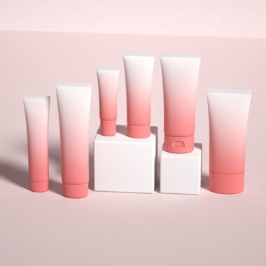 Luxury plastic face cream tube for facial cleanser packaging