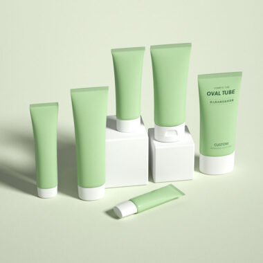 Luxury plastic face cream tube for facial cleanser packaging