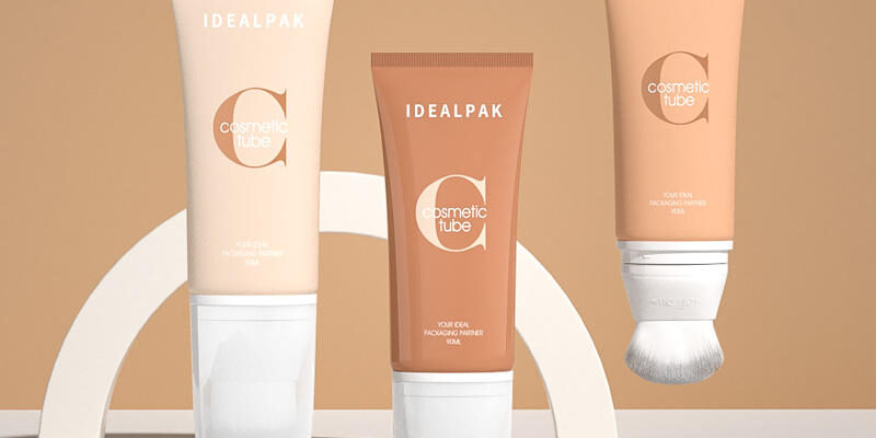 Luxury plastic face cream tube for skincare packaging