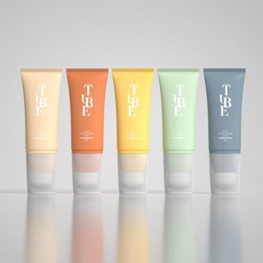 Luxury plastic face cream tube for skincare packaging