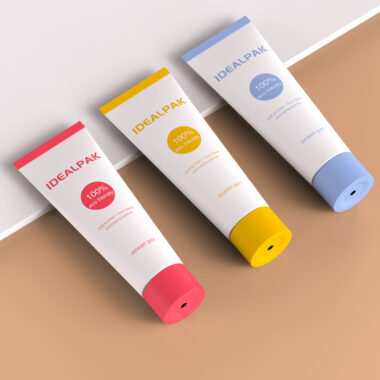 Luxury plastic face cream tube for skincare packaging