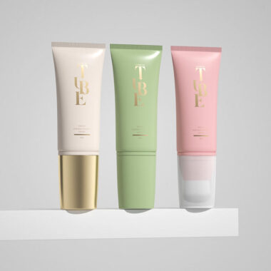 Luxury plastic face cream tube for skincare packaging