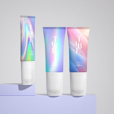 Luxury plastic face cream tube for skincare packaging
