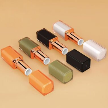 Luxury square lipstick tube for high-end cosmetic packaging