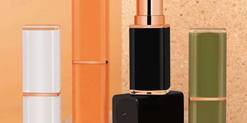 Luxury square lipstick tube for high-end cosmetic packaging