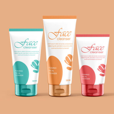 Luxury squeeze face cream tube for skincare packaging