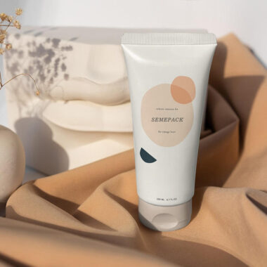 Luxury squeeze face cream tube for skincare packaging