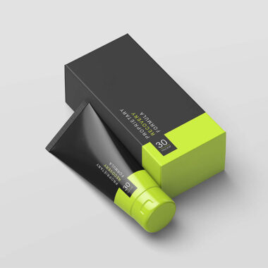 Luxury squeeze face cream tube for skincare packaging