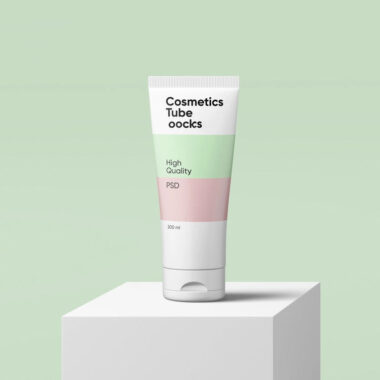 Luxury squeeze face cream tube for skincare packaging